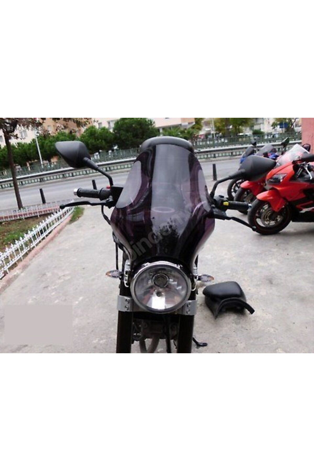 شیشه جلو موتورسیکلت CBF 250 شمع مدل برهنه GLASSMO ARA Honda