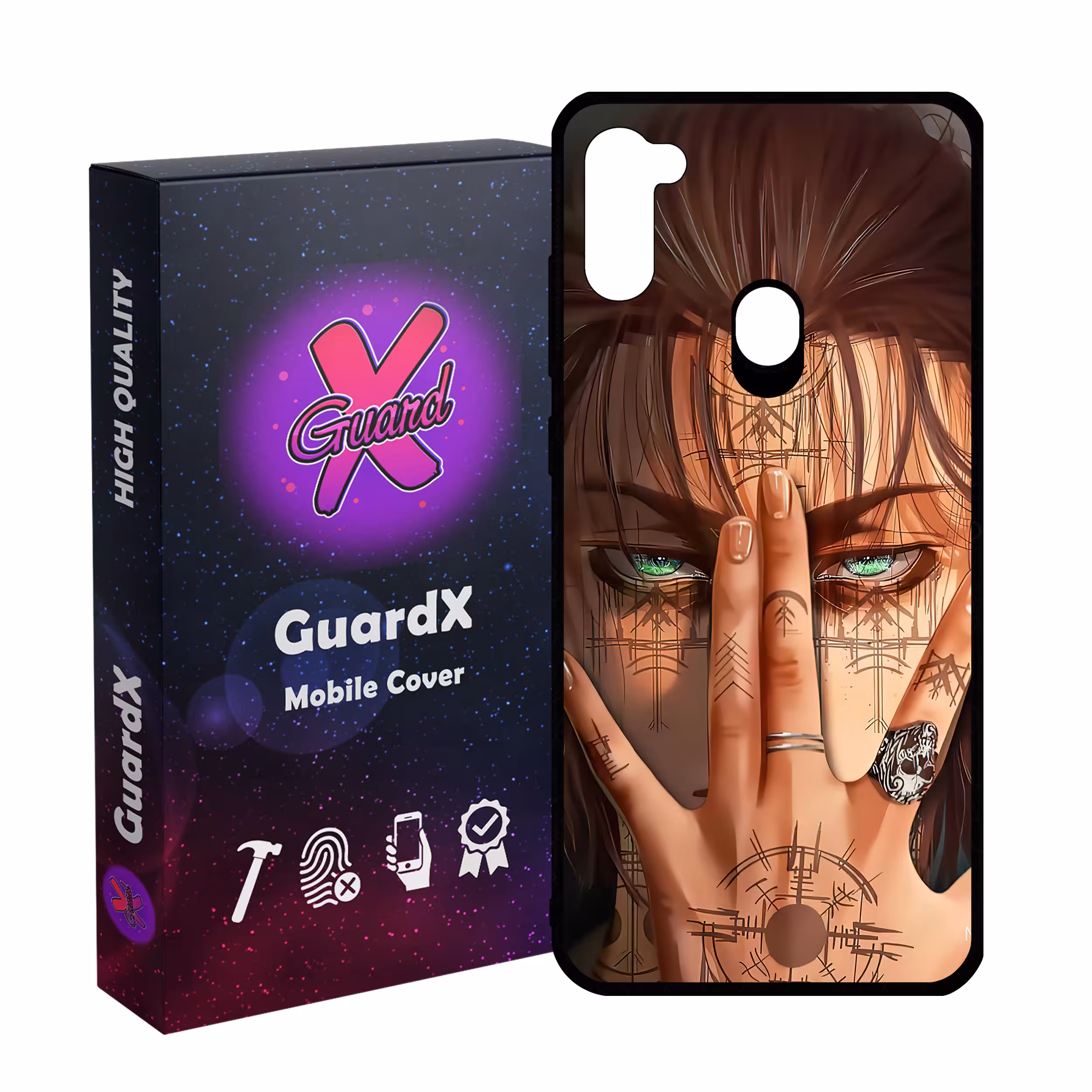 کاور گارد ایکس طرح Eren Anime مدل Glass10449 مناسب برای گوشی موبایل سامسونگ Galaxy A11/M11