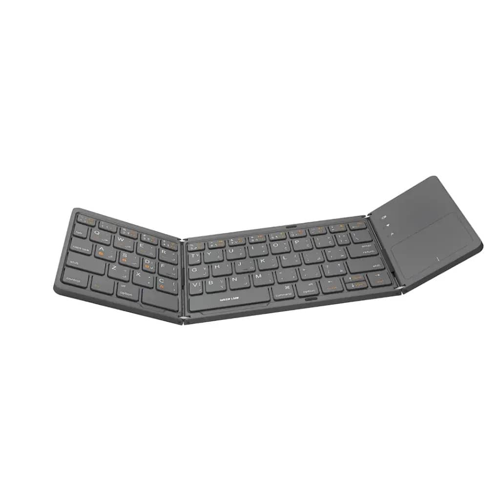 کیبورد تاشو گرین لاین مدل Green Lion Foldable Bluetooth Keyboard GNFLDBTKBGY