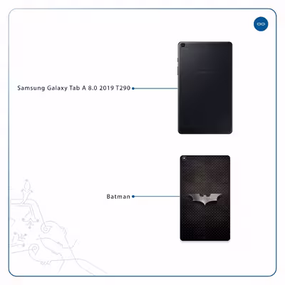 برچسب پوششی ماهوت مدل Batman مناسب برای تبلت سامسونگ Galaxy Tab A 8.0 2019 T290