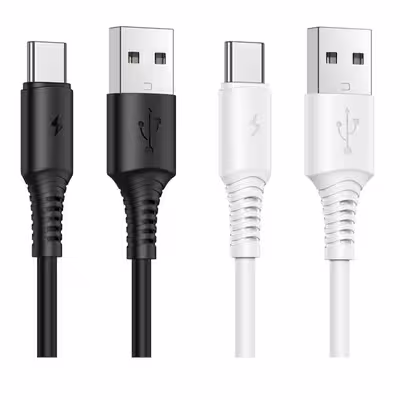 کابل تبدیل USB به USB-C بروفون مدل BX47 طول 1 متر