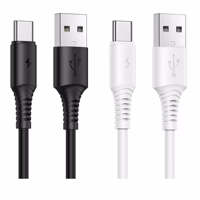 کابل تبدیل USB به USB-C بروفون مدل BX47 طول 1 متر