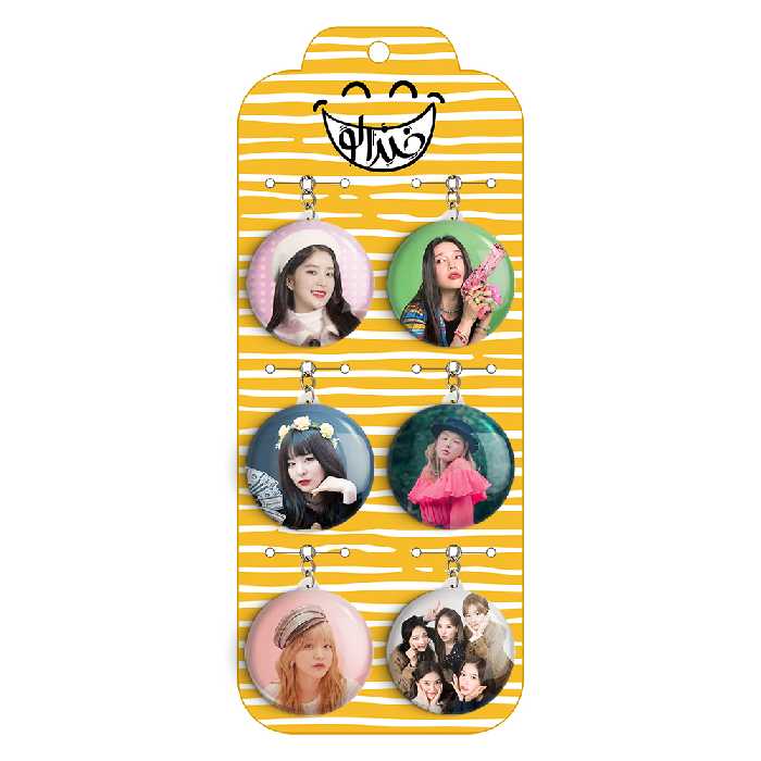 جاکلیدی خندالو مدل گروه Red Velvet کد 586B مجموعه 6 عددی