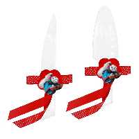   ست کارد و کفگیر سرو کیک مدل توماس