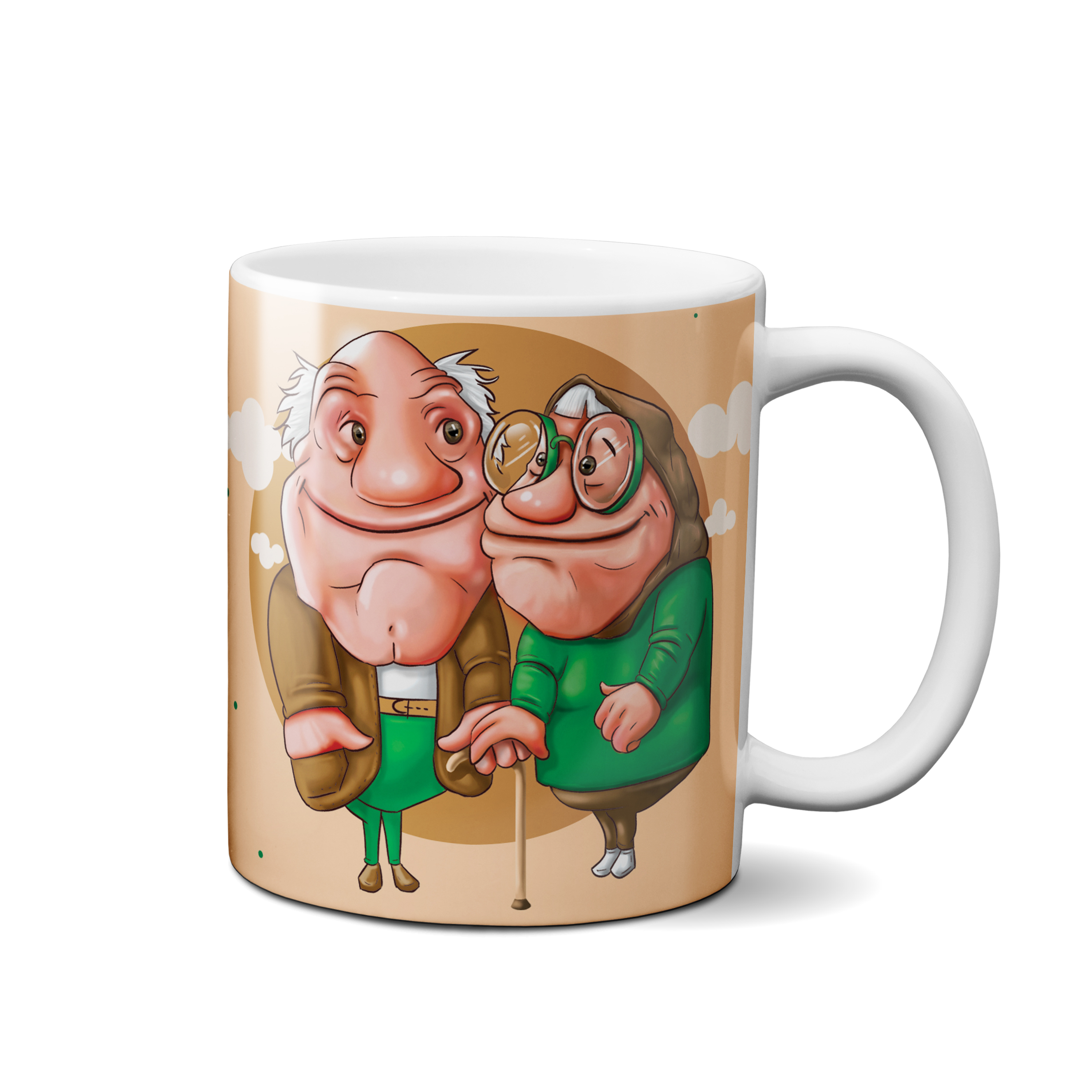 ماگ مدل فانتزی پدربزرگ مادربزرگ کد 23