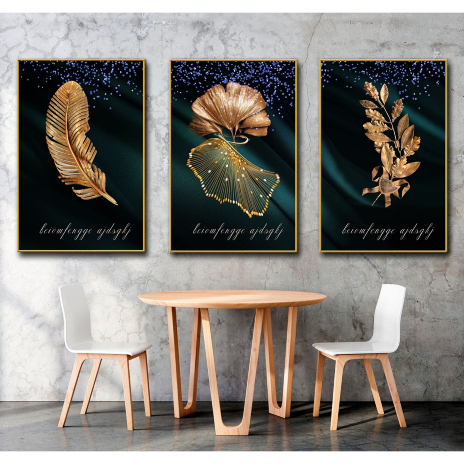 تابلو مدل دکوراتیو کد 4129 مجموعه 3 عددی