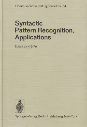 خرید و دانلود نسخه کامل کتاب Syntactic Pattern Recognition, Applications