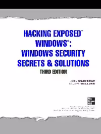 خرید و دانلود نسخه کامل کتاب Hacking Exposed. Windows
