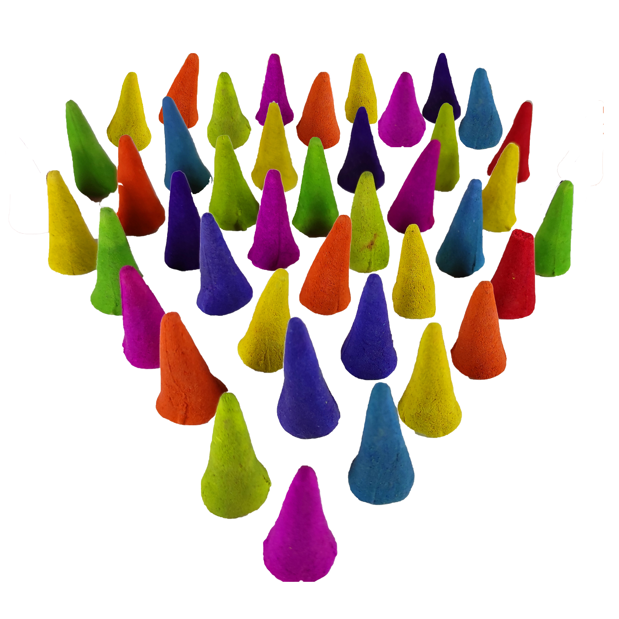 عود مدل مخروطی خوشبو کننده طبیعی کد002-40 بسته 40 عددی