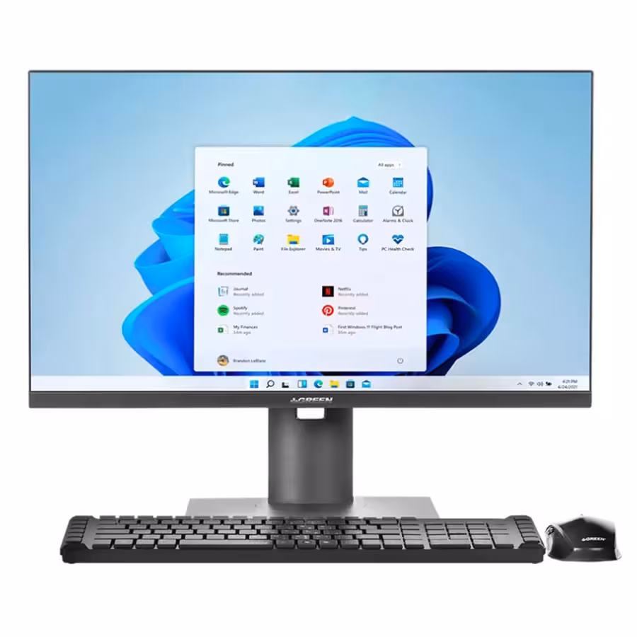کامپیوتر همه کاره (All In One) 23.8 اینچ گرین مدل GT624-i78S i7-12700/8GBDDR4/512GBSSD/Intel UHD/Fixed base