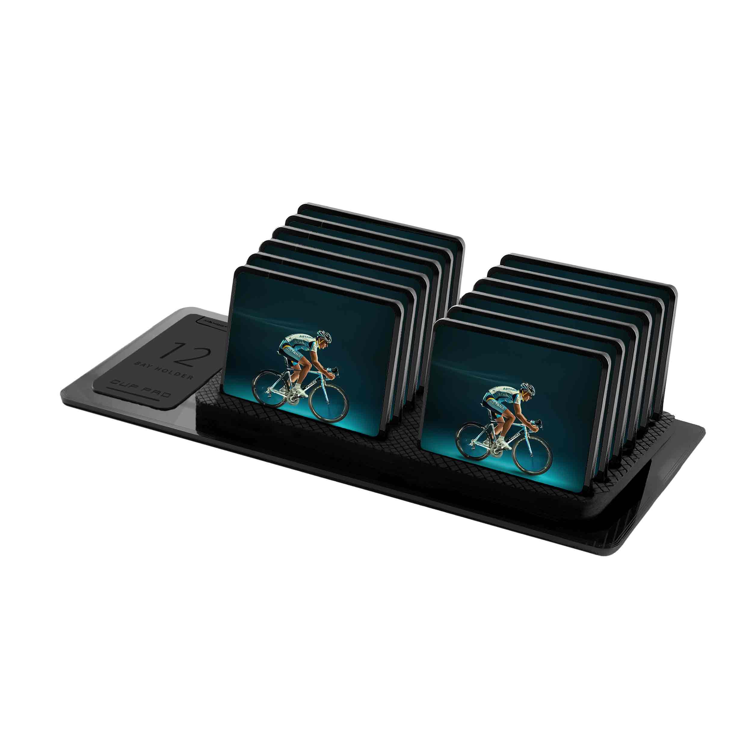 زیر لیوانی ماهوت مدل Road-cycling بسته 12 عددی