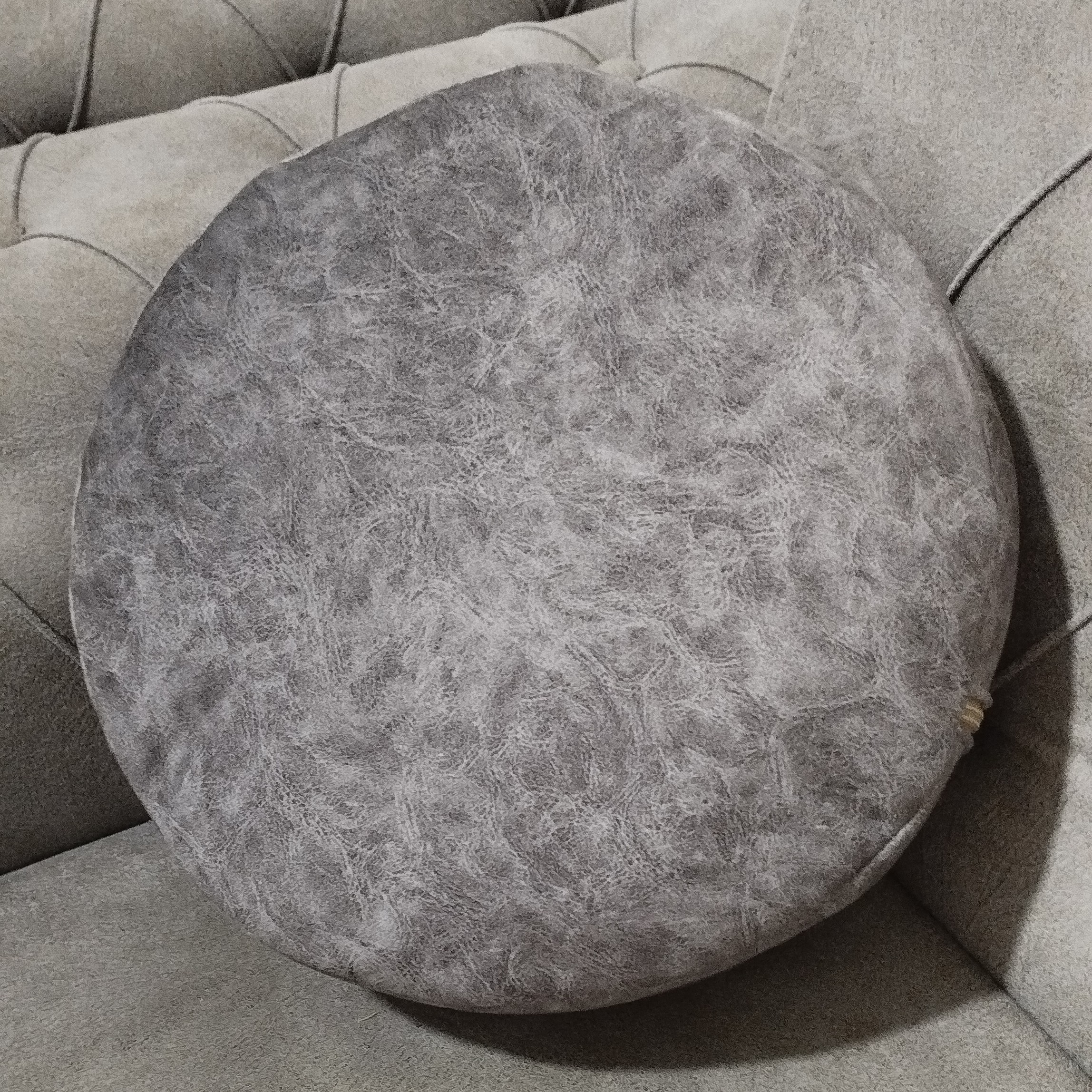 کاور کوسن گرد  درو ساده ابعاد وسط کار 10 سانت در ابعاد 40در40  زیپ خور