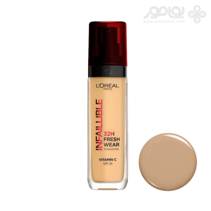 کرم پودر لورال اینفیلیبل مدل FRESH WEAR 32H شماره 140