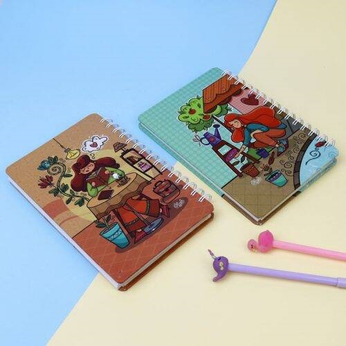 دفترچه یادداشت سیمی 100 برگ دایان Dayan Angel کد 429