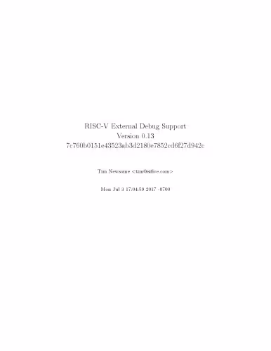 خرید و دانلود نسخه کامل کتاب RISC-V External Debug Support