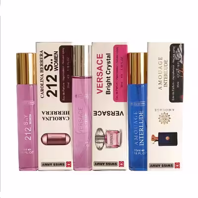 عطر جیبی مردانه سوئیس آرمی مدل s 300 حجم 35 میلی لیتر مجموعه 3 عددی