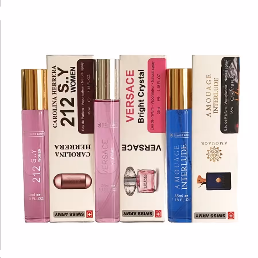 عطر جیبی مردانه سوئیس آرمی مدل s 300 حجم 35 میلی لیتر مجموعه 3 عددی
