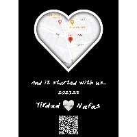 تابلو موزیکال مدل لوکیشن سایز A5 با قاب عکس