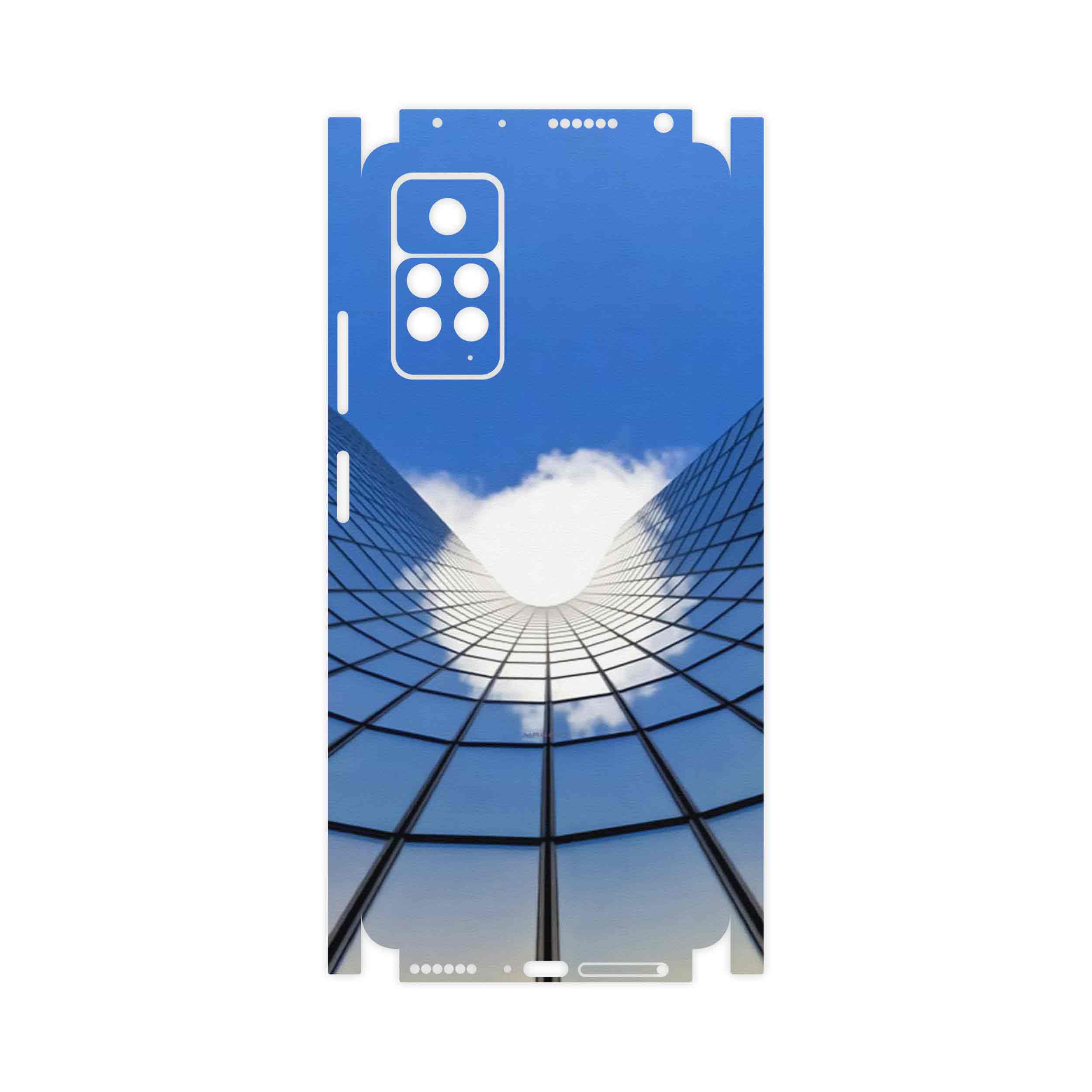 برچسب پوششی ماهوت مدل Glass skyscraper-FullSkin مناسب برای گوشی موبایل شیائومی Redmi Note 11 Pro 5G