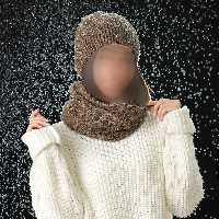 شال و کلاه زنانه نکیسا با شال گردن رینگی