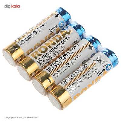 باتری قلمی روندا مدل Ultra Plus Ultra Heavy Duty بسته 4 عددی