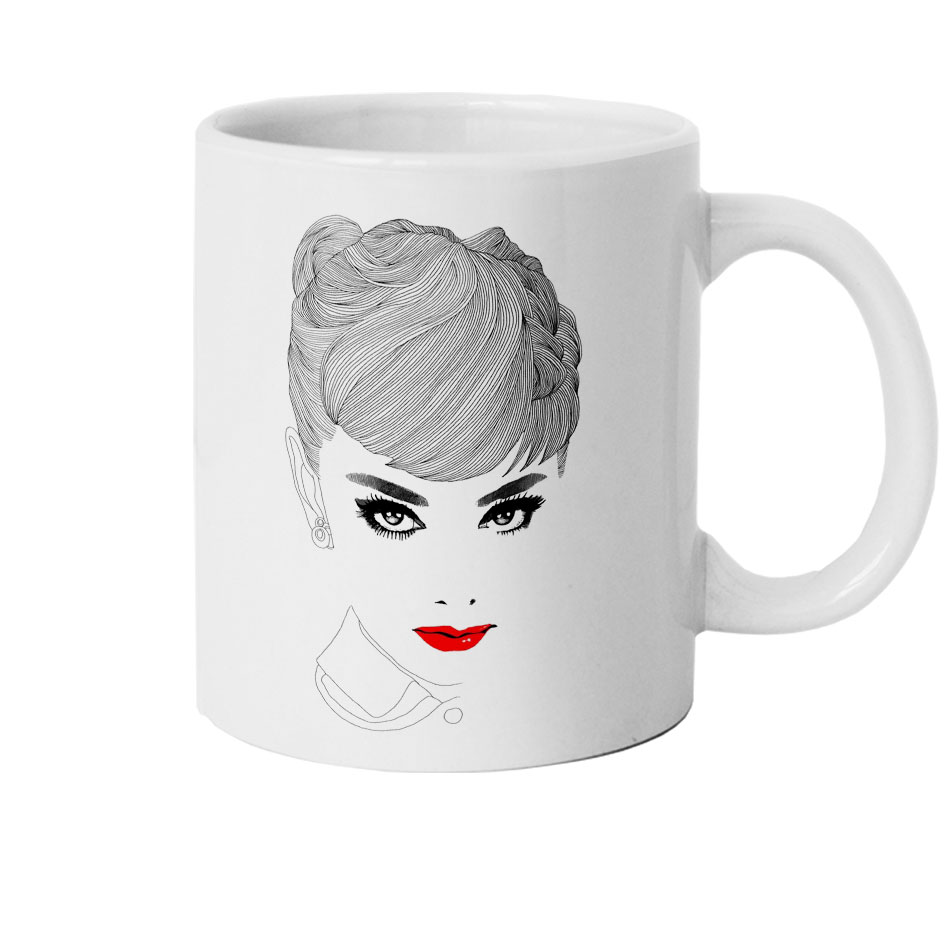 ماگ طرح Audrey Hepburn مدل M1879