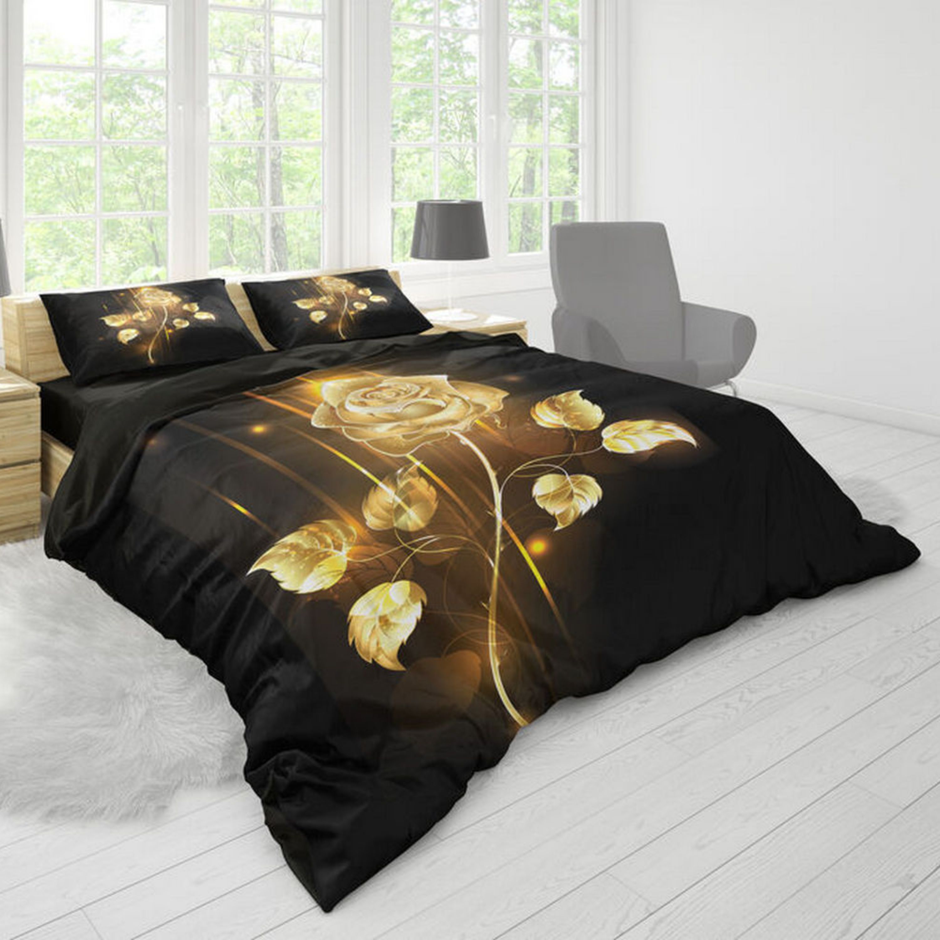 روتختی دونفره سه بعدی برند گوزل 7 تکه کد 296