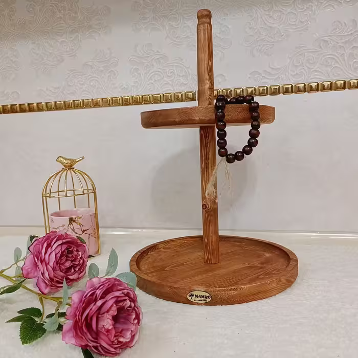 استند دو طبقه چوبی ( ارسال پس کرایه )