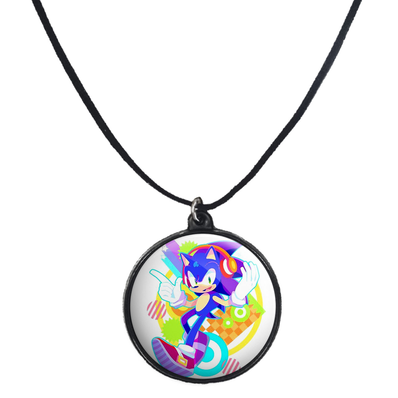 گردنبند پرمانه طرح سونیک کد pmb.14967 مدل دو طرفه