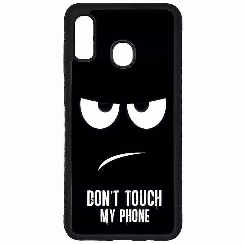 کاور طرح DONT TOUCH MY PHONE کد G-090 مناسب برای گوشی موبایل سامسونگ Galaxy A20 / A30 | دیجی قاب دونی