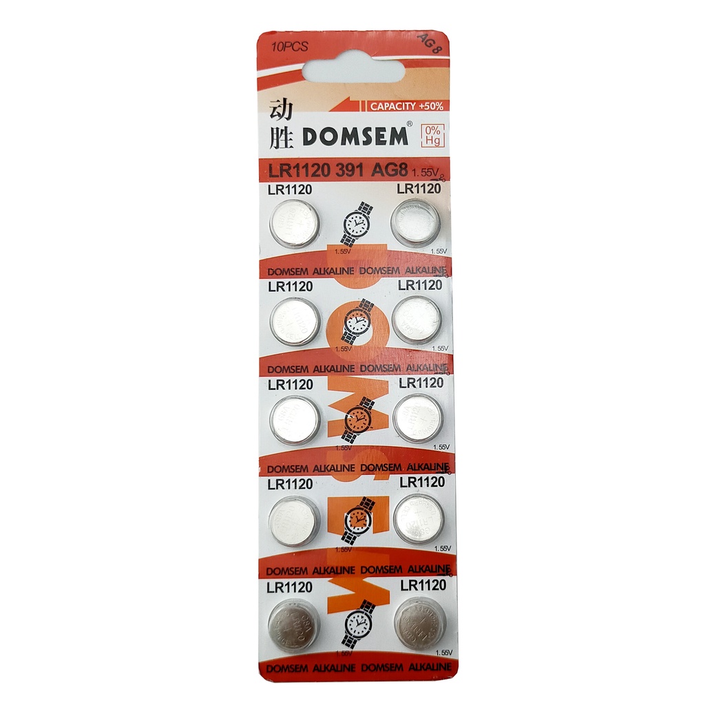باتری ساعت دامسم مدل LR 1120 / G8 بسته 10 عددی