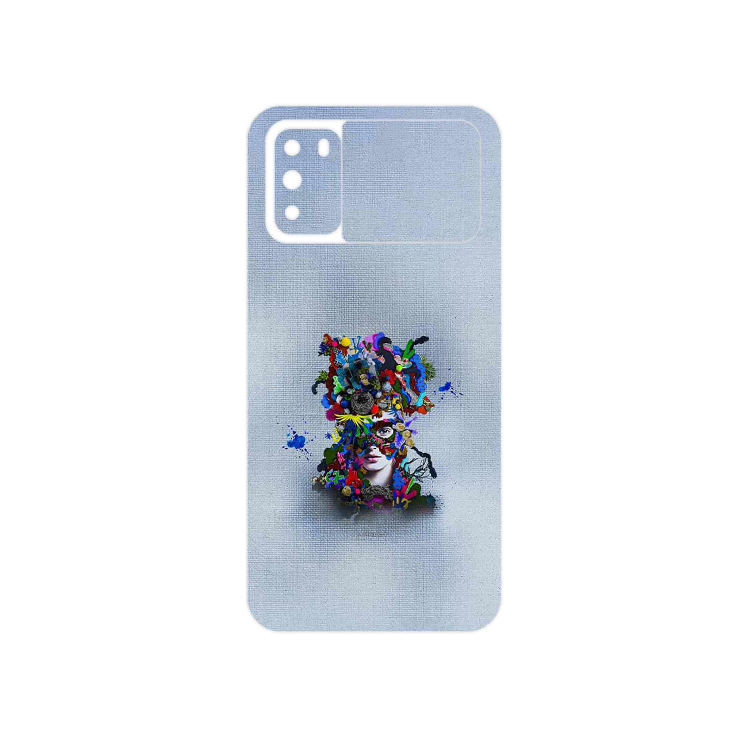 برچسب پوششی ماهوت مدل Collage of surreal Portrait of Women 4 مناسب برای گوشی موبایل شیائومی Poco M3