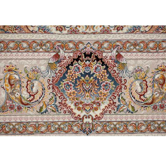 فرش ماشینی افرند کد 2235 زمینه نقره ای