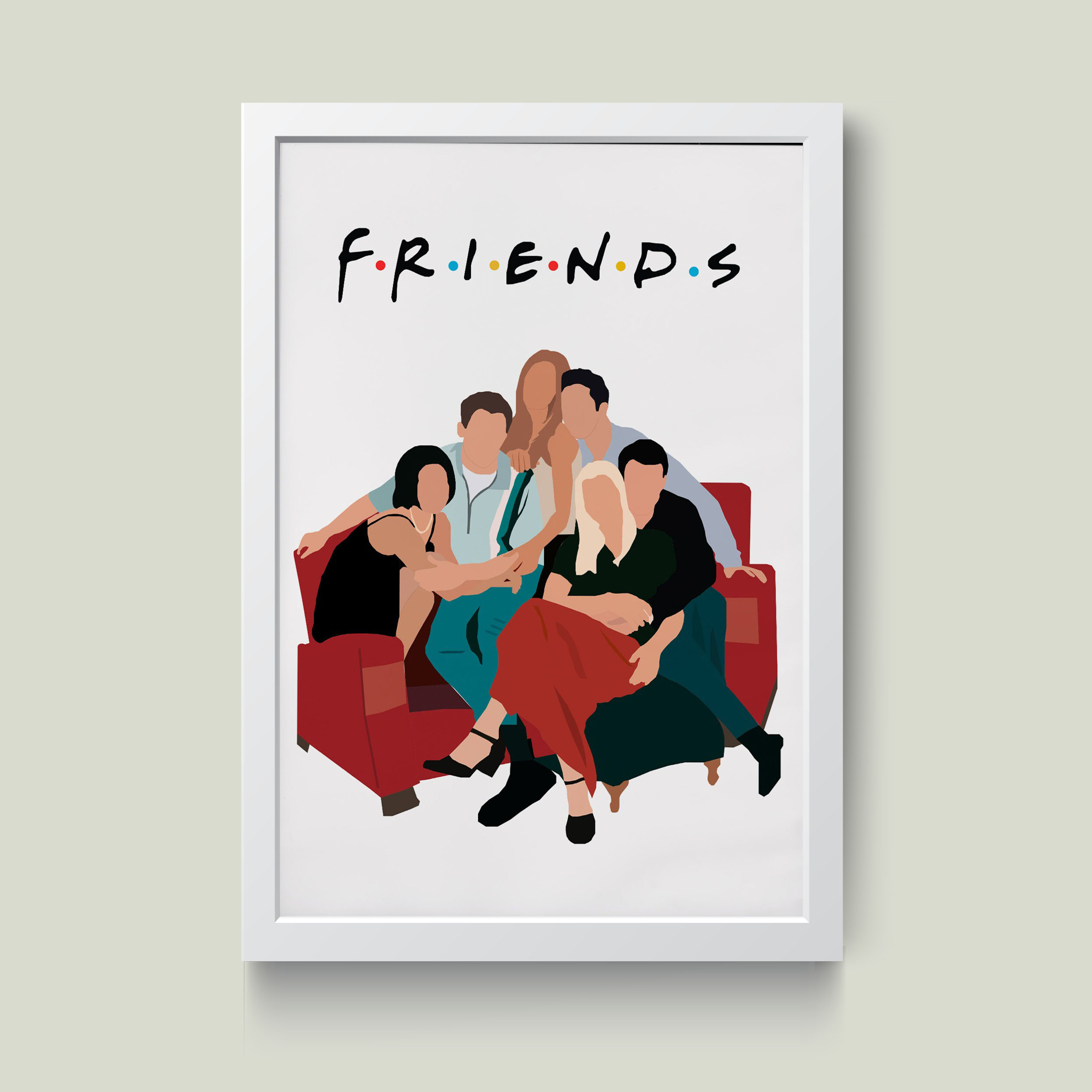 تابلو مدل فرندز Friends کدm2621-w