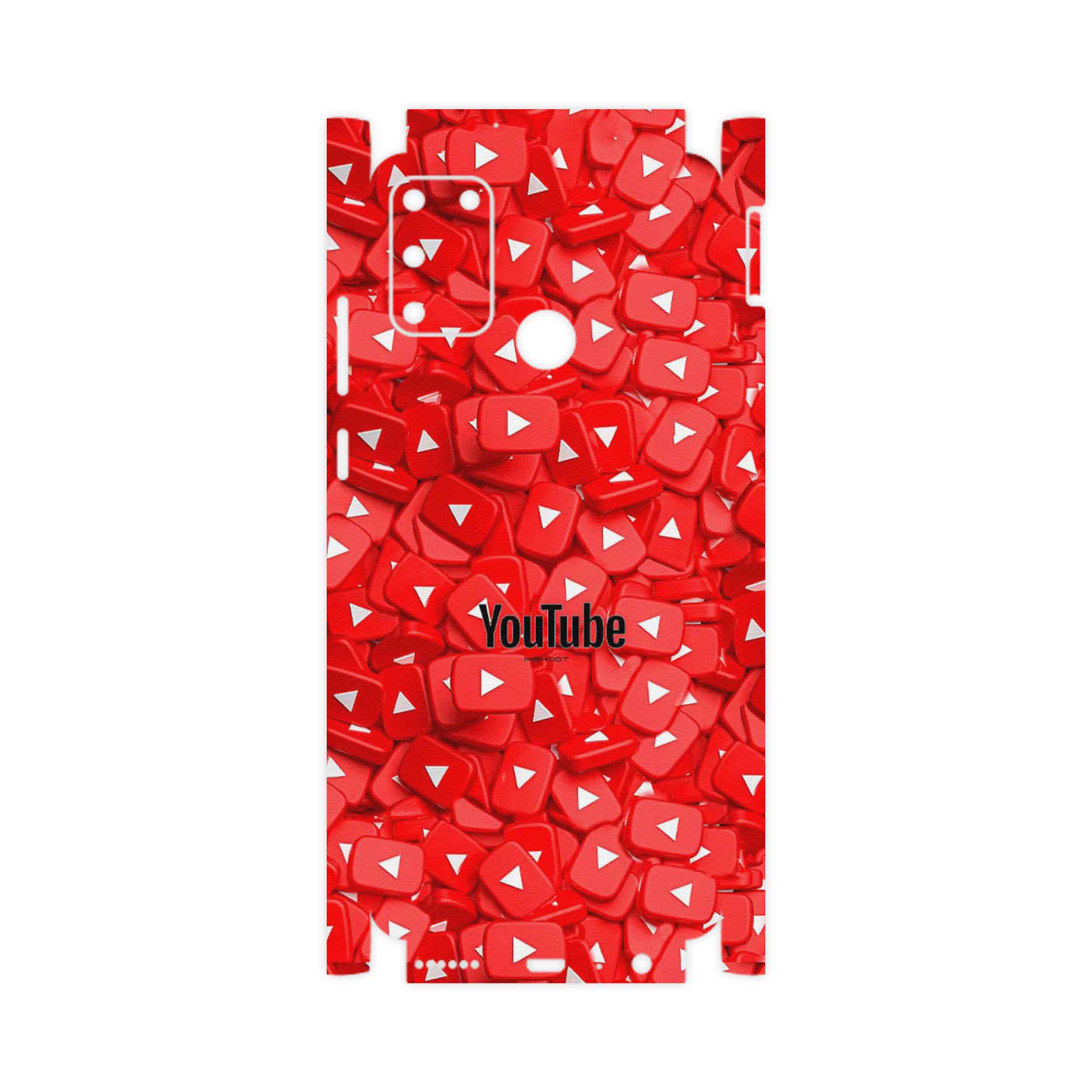 برچسب پوششی ماهوت مدل Youtube-FullSkin مناسب برای گوشی موبایل آنر 9A