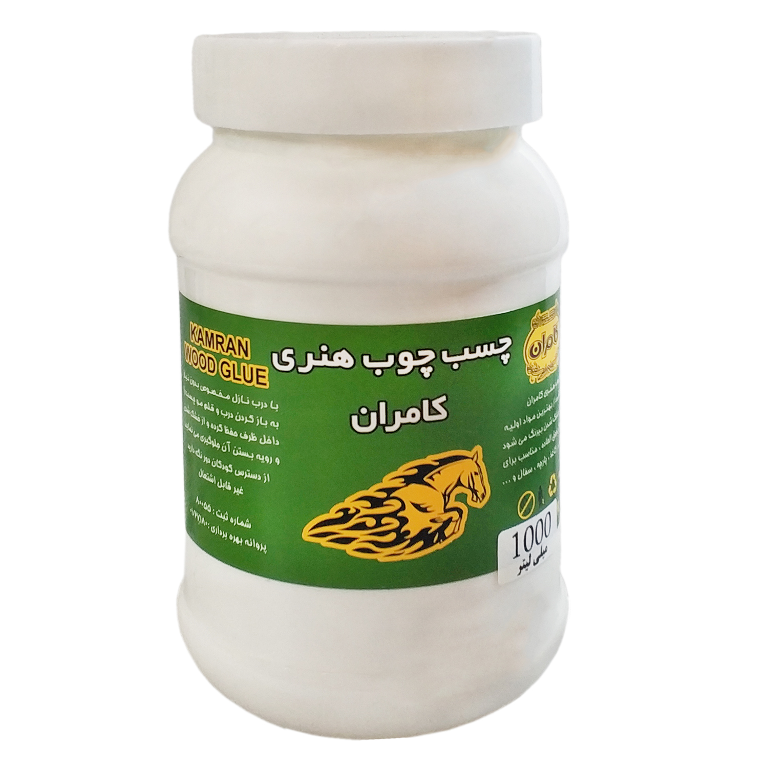 چسب چوب کامران کد 100052 حجم 1000 میلیلیتر