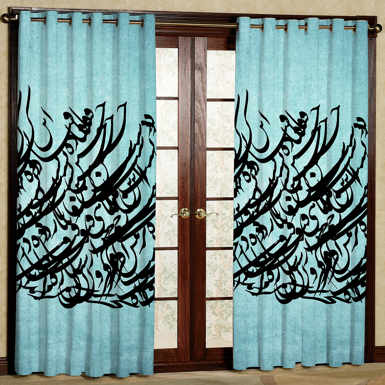 پرده مدل شعر هازان پانچی کد 4768 سایز 140x200 سانتی متر