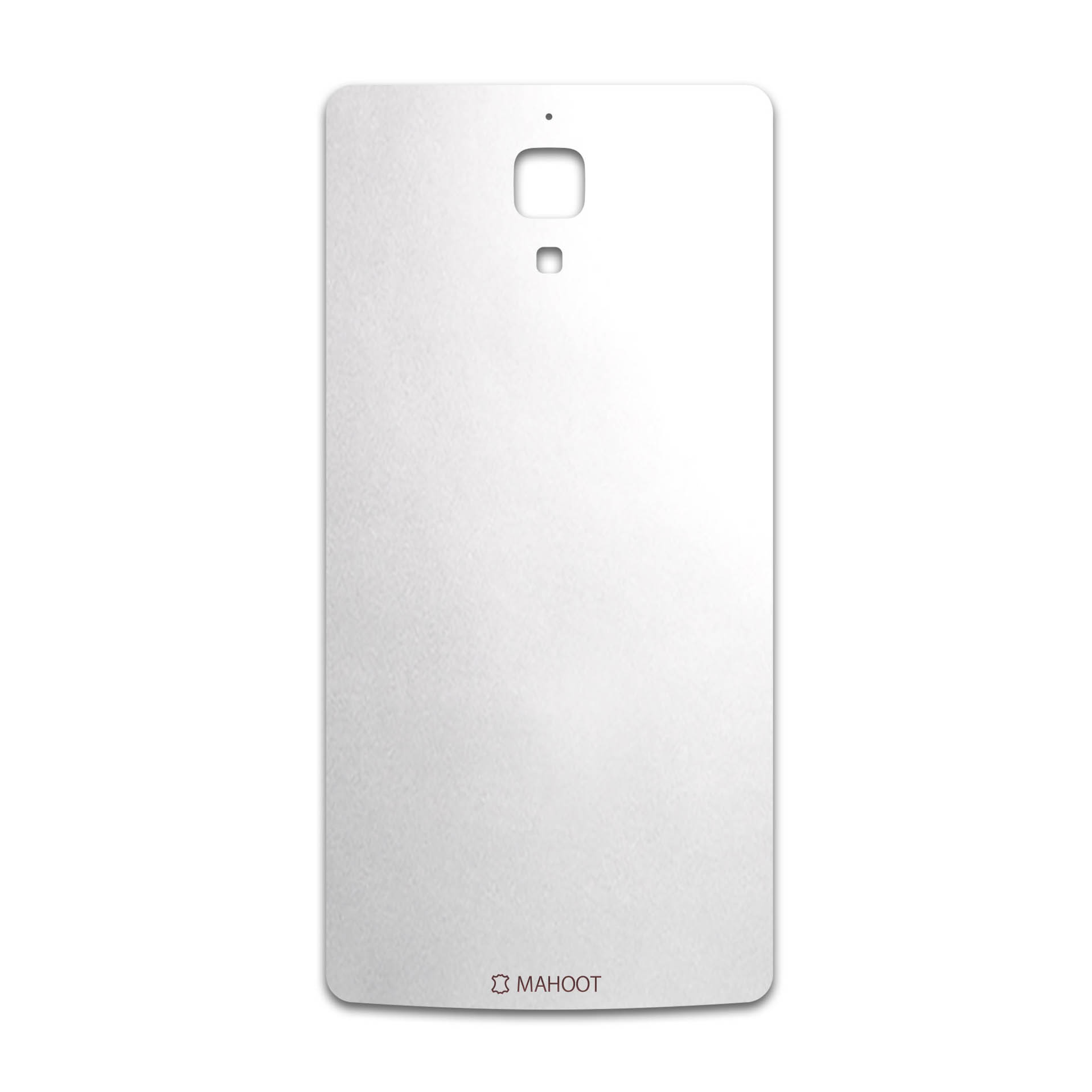 برچسب پوششی ماهوت مدل Metallic-White مناسب برای گوشی موبایل شیائومی Mi 4