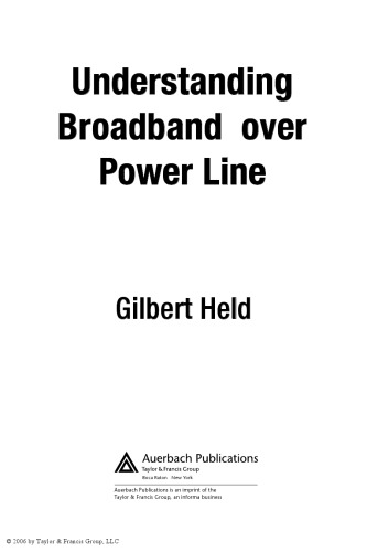 خرید و دانلود نسخه کامل کتاب Understanding Broadband over Power Line