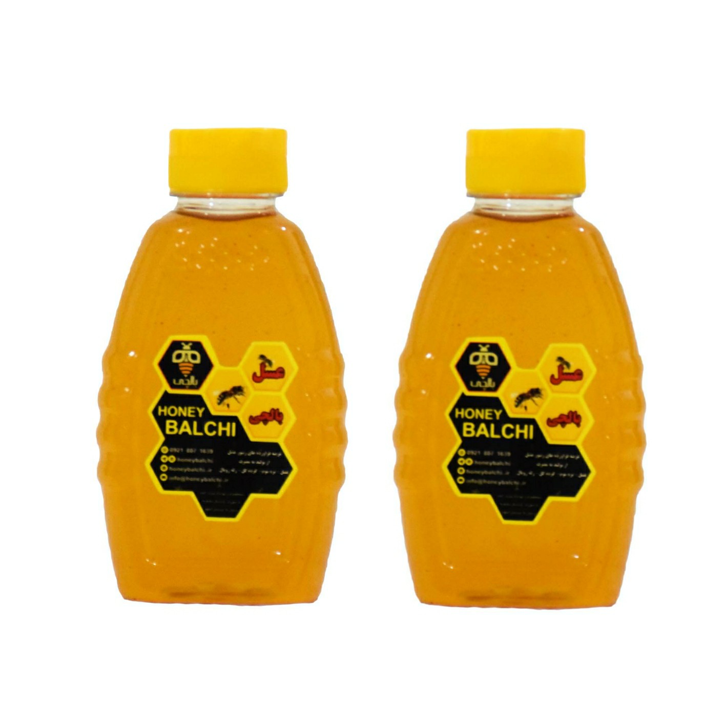 عسل طبیعی صبحانه فشاری بالچی ( 2 عدد 360 گرمی )(خرید از زنبوردار نمونه و ارسال رایگان)