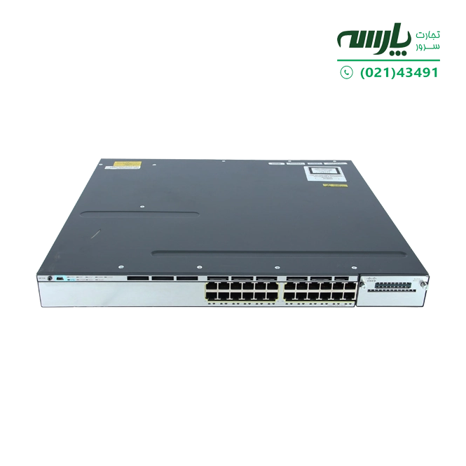 سوئیچ مدیریتی شبکه سیسکو 24 پورت WS-C3750X-24P-S