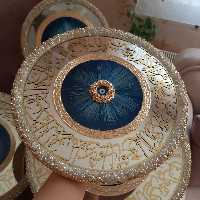 آینه گردطرح چشم نظر اینه رزینی اینه کریستالی آینه دکوری آینه دکوراتیو آینه قدی