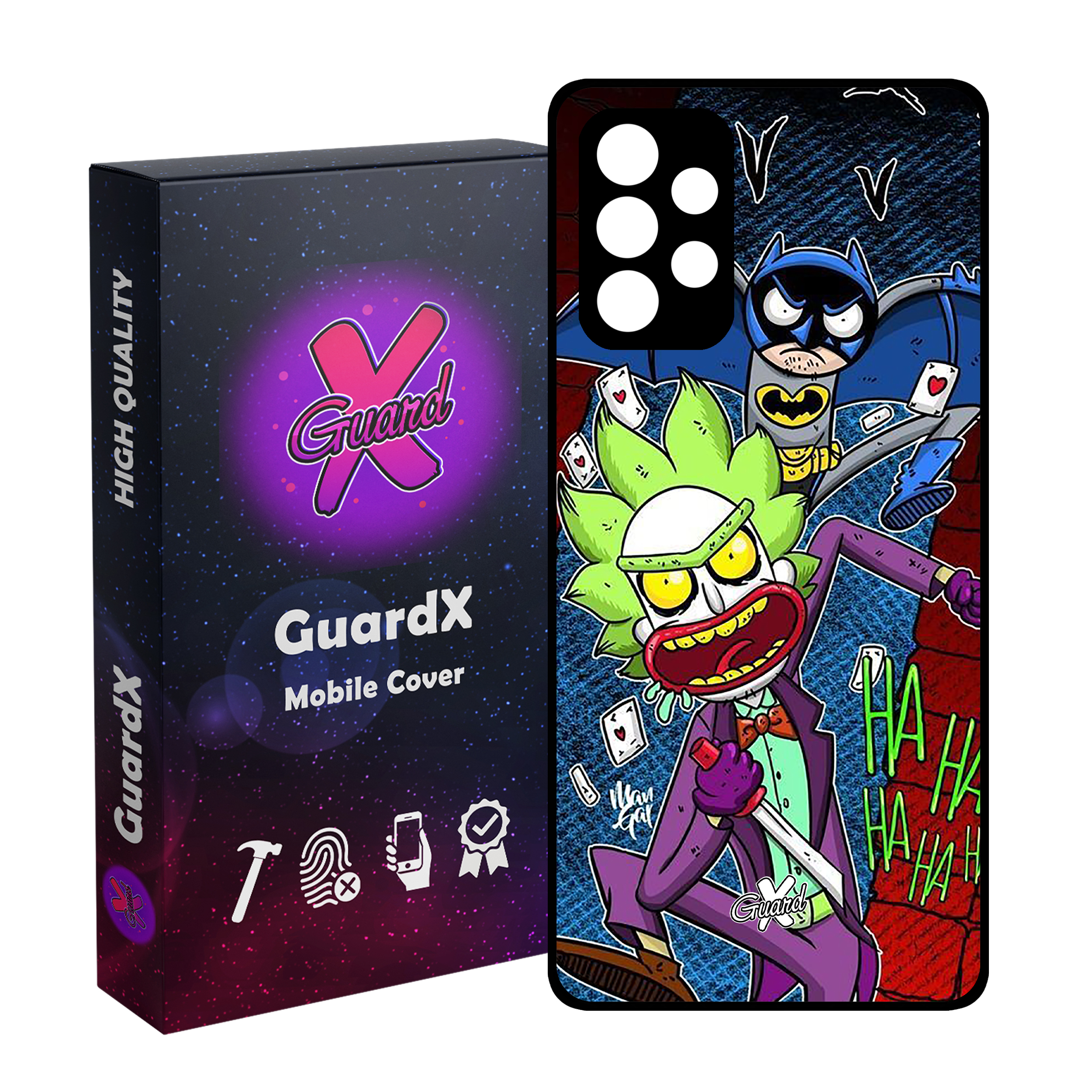 کاور گارد ایکس طرح Rick and Morty مدل Glass10154 مناسب برای گوشی موبایل سامسونگ Galaxy A32 5G