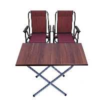 میز و صندلی تاشو سفری مدل فوم کامل 7 فنر بسته 3 عددی