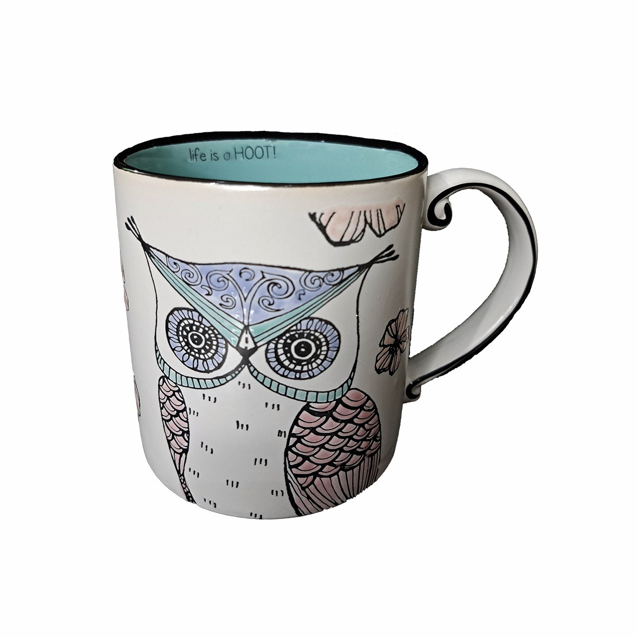 ماگ وارداتی دست ساز طرح جغد مدل برجسته