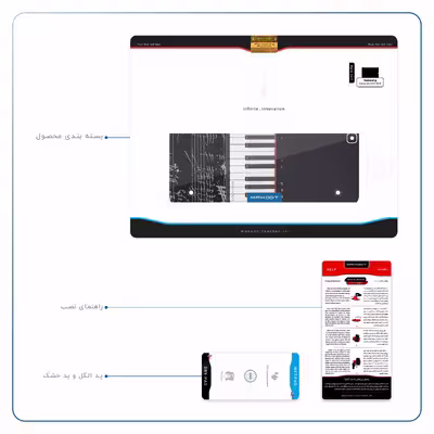 برچسب پوششی ماهوت مدل Piano-Instrument مناسب برای تبلت سامسونگ Galaxy Tab S2 9.7 2016 T819N