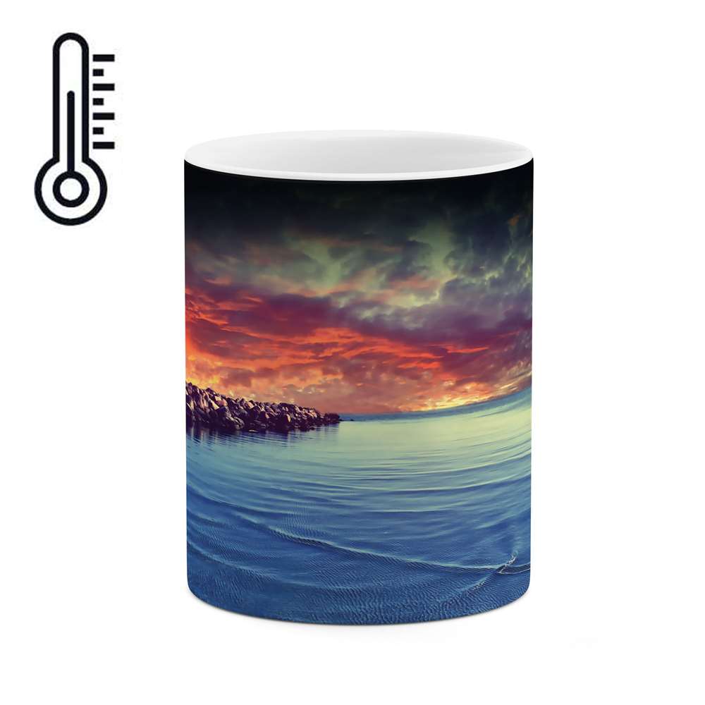 ماگ حرارتی طرح دریا مدل mgph01531