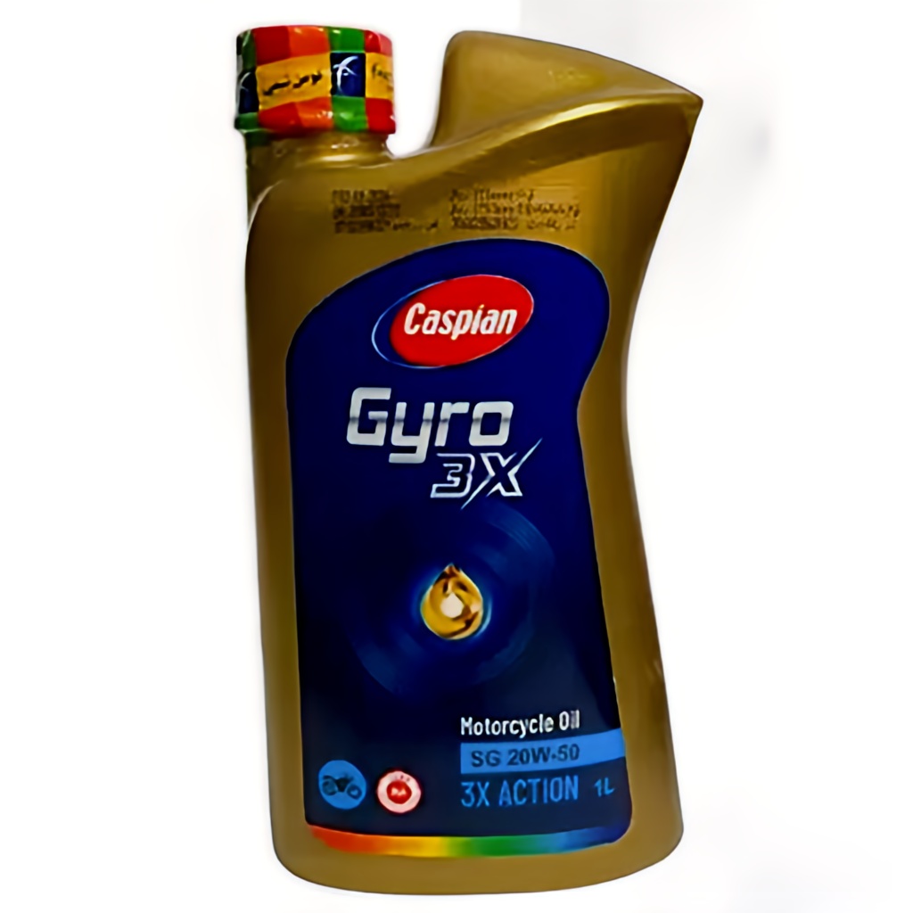خرید روغن موتور سیکلت کاسپین جیرو 20w50 sg یک لیتری | اتوموبی