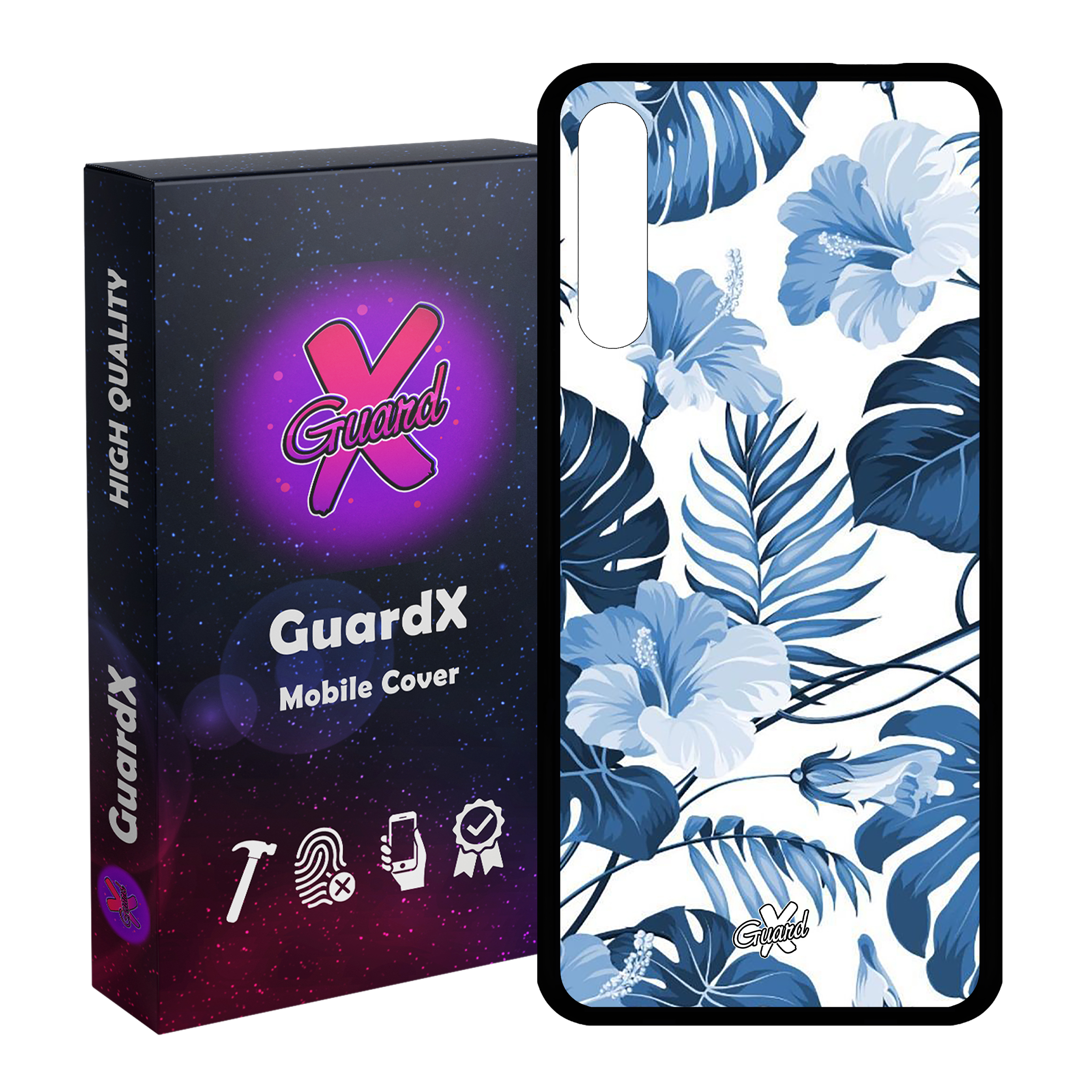 کاور گارد ایکس طرح Flower مدل Glass50354 مناسب برای گوشی موبایل آنر 9X Pro