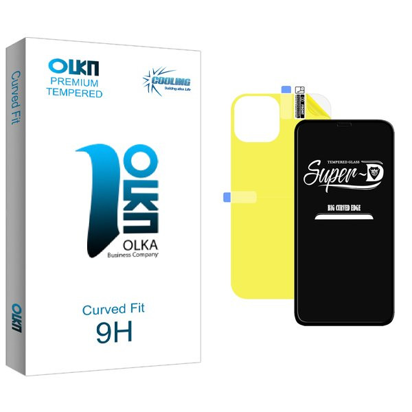 محافظ صفحه نمایش کولینگ مدل Olka SuperD مناسب برای گوشی موبایل اپل iPhone 11 Pro به همراه محافظ پشت گوشی | کالا برتری